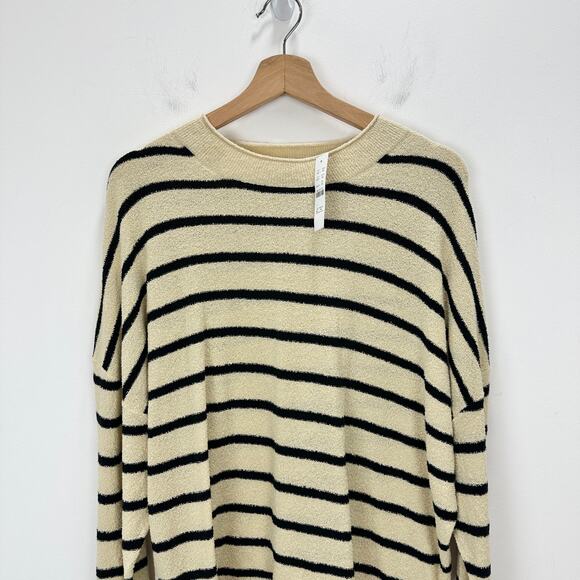 J.Crew Cropped Boucle Rollneck Sweater Striped Cotton Blend Nautical XXL NWT - Picture 6 of 13